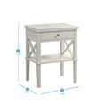 thumbnail image 6 of Bowery Hill Contemporary Wood Nightstand in White, 6 of 6