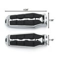 thumbnail image 3 of Krator Tombstone Motorcycle Foot Peg Footrests Chrome L&R Compatible with Honda VTX1800C F 2002-2008 Front, 3 of 3
