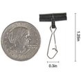 thumbnail image 2 of Sinker Slides for Fishing, Sinker Weight Silder Line Slide Sleeve Swivel Duo Lock Snaps for Saltwater Surf Bottom Fishing Fish Fider Rig Catfish Rig Black Hook Snap 50 Pack, 2 of 6