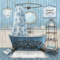 thumbnail image 3 of Knutsen, Conrad 15x15 Black Modern Framed Museum Art Print Titled - Blue Bath Retreat I, 3 of 5