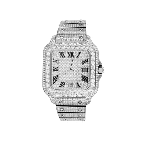 Moissanite VVS Automatic Watch Stainless Steel Men Custom Icy Hip Hop
