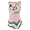 thumbnail image 4 of Lilgiuy Ladies Stripe Flowers Print Sleeveless Maternity Breastfeeding Clothe Top Vest Winter Fashion 2022, 4 of 7