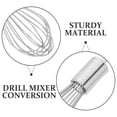 thumbnail image 4 of Batidora de mano de acero inoxidable duradera para una varita de batir de taladro de uso doméstico y profesional para una batidora de huevos multifuncional de cocina y una batidora de masa, 4 of 5