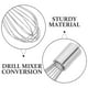 thumbnail image 2 of GOOHOCHY Accesorio para batidora de mano de alta resistencia, batidor de acero inoxidable para taladro eléctrico, herramienta para hornear y cocinar, fácil de limpiar y reemplazar., 2 of 8