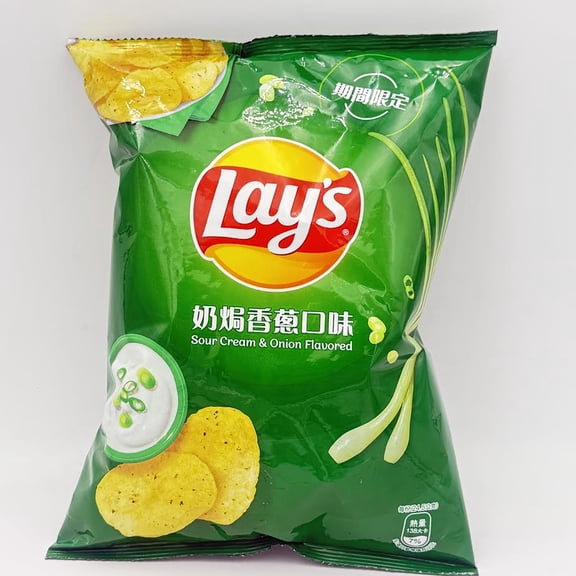 Lay's Sour Cream & Onion Flavored Potato Chip 49g 樂事奶焗香葱口味