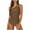 Brown, variant on Youyipin womens swimsuits One Shoulder One Piece Swimsuit Women Teen Girls Tummy Control 2025 Bathing Suits Modest Full Coverage Swimwear bathing suit for women