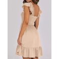 thumbnail image 6 of Women's Ruffled Hem Smocked Cami Dress With Tiered Frill Details 65% Rayon 30% Polyester 5% Spandex Machine Wash Cold, 6 of 18