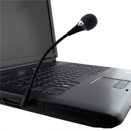 Insten 2 Pcs Flexible Black Mini Microphone Mic For PC Laptop Notebook MAC WhatsApp Internet Call VOIP SKYPE QQ - Bundle (Best Microphone For Skype Calls)