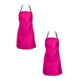 thumbnail image 1 of Oleegame 2PC Pretty Apron Cooking Kitchen Apron With Pocket Check Chef Apron Dress For Women Men Adults For Baking Restaurant Tool, 1 of 3