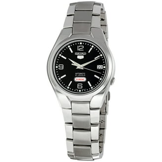 Seiko Men's 5 Sports SNK361K1 Black Dial Stainless Steel Automatic