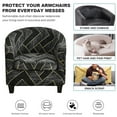 thumbnail image 5 of TOPCHANCES 2-Piece Stretch Club Chair Slipcover Printed Tub Chair Slipcover Armchair Covers, 5 of 8