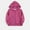 Hot Pink, variant on Toddler Kids Boys Girls Hooded Jacket Long Sleeve Full Zipper Lightweight Thin Jackets with Pockets Casual Solid Color Sweatshirts