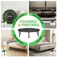 thumbnail image 2 of BCAN 40" Fitness Trampoline with Bungees, 450LBS Foldable Mini Trampoline, 2 of 8