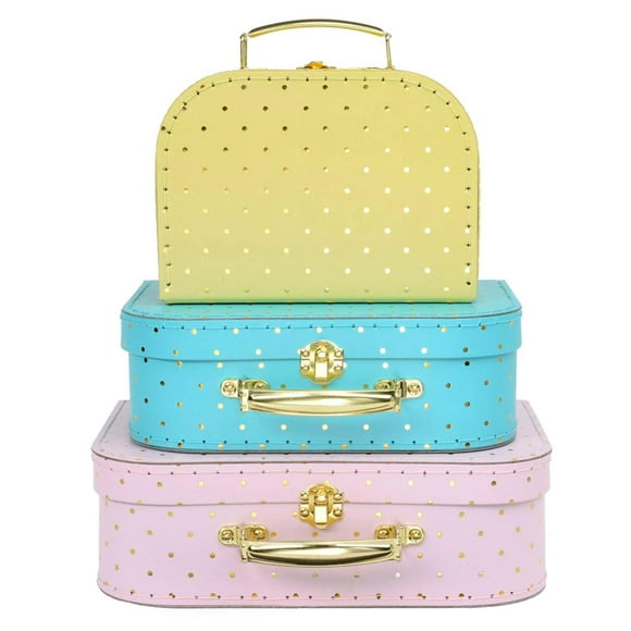 Set de cajas de almacenamiento Jewelkeeper World Map Minicase x3