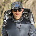 thumbnail image 3 of fastboy Trendy Protection Solar Power Fan Fishing Cap For Men Sun Protection Fishing Hat khaki, 3 of 6