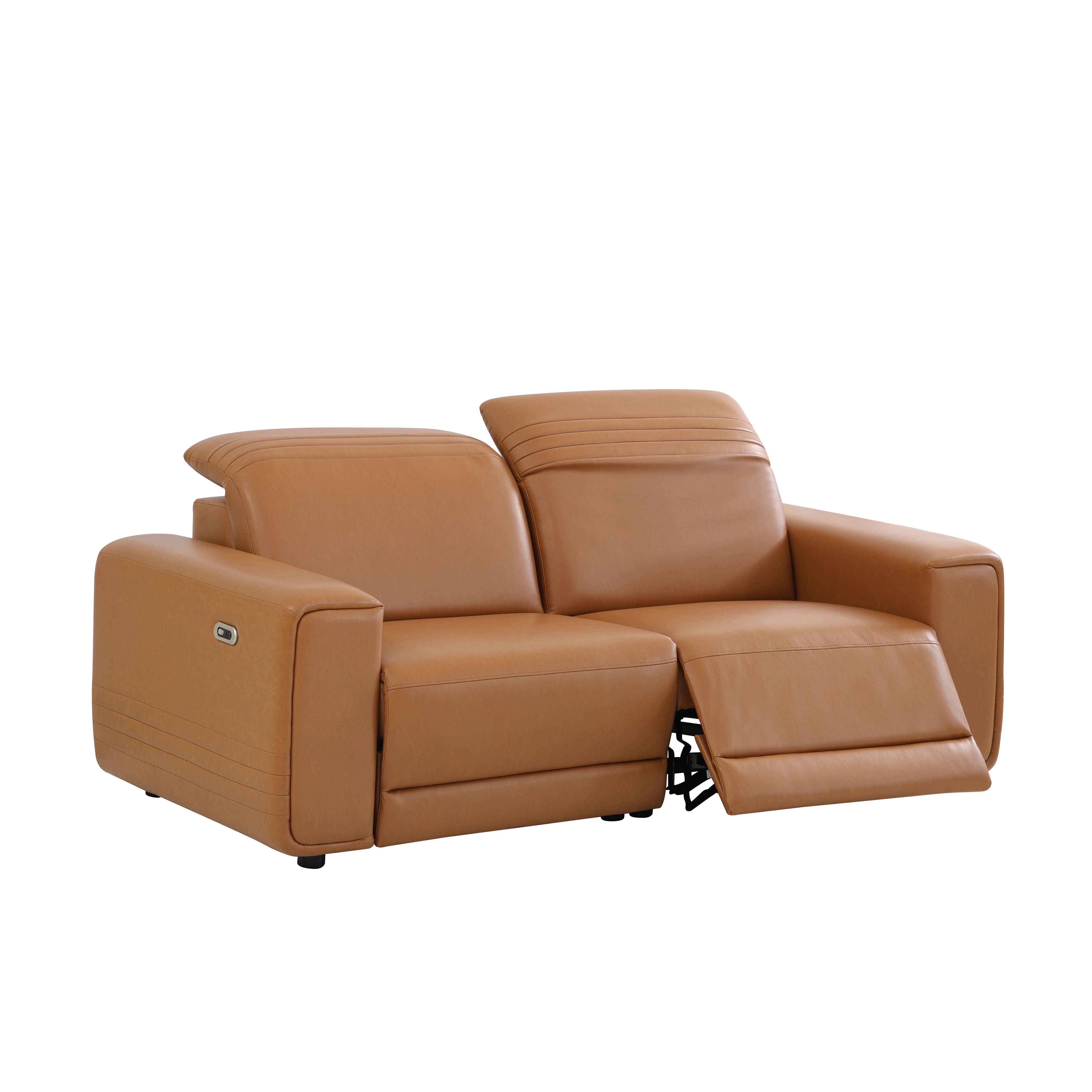 MAYEERTY Oversized Power Recliner Sectional Sofa, L-Shape Modular Couch Set with Bluetooth Speaker, USB Ports & Storage Console, Semi PU Leather for Living Room