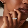 thumbnail image 6 of SFTING Wedding Set for Woman 925 Sterling Silver Round Cut 5A CZ Engagement Woman Wedding Rings Set Size 8, 6 of 6