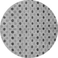 thumbnail image 1 of Ahgly Company Indoor Round Abstract Gray Modern Area Rugs, 6' Round, 1 of 4