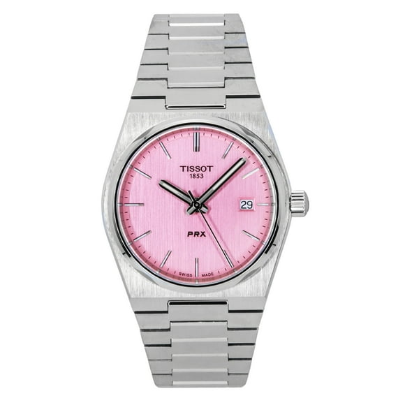 Tissot PRX Stainless Steel Pink Dial Quartz T137.210.11.331.00 100M Women's Watch