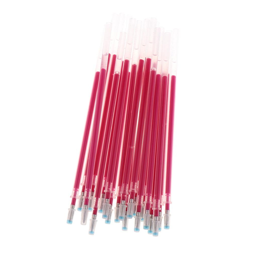FVDPWYE 40 Pieces High Temperature Disappearance Leather Marker Pen Red + Blue