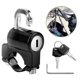 thumbnail image 1 of Universal Motorcycle Helmet Lock Anti-theft Helmet Security Lock Metal Black With 2 Keys Set, 1 of 5