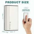 thumbnail image 2 of 4 Pack Magnetic Dry Erase Eraser, 2x3.7in Magnetic Whiteboard Eraser Aluminum Metal for White Board Glass Calendar Board Fridge Refrigerator Office Supplies, Small, 50x93mm, 2 of 6