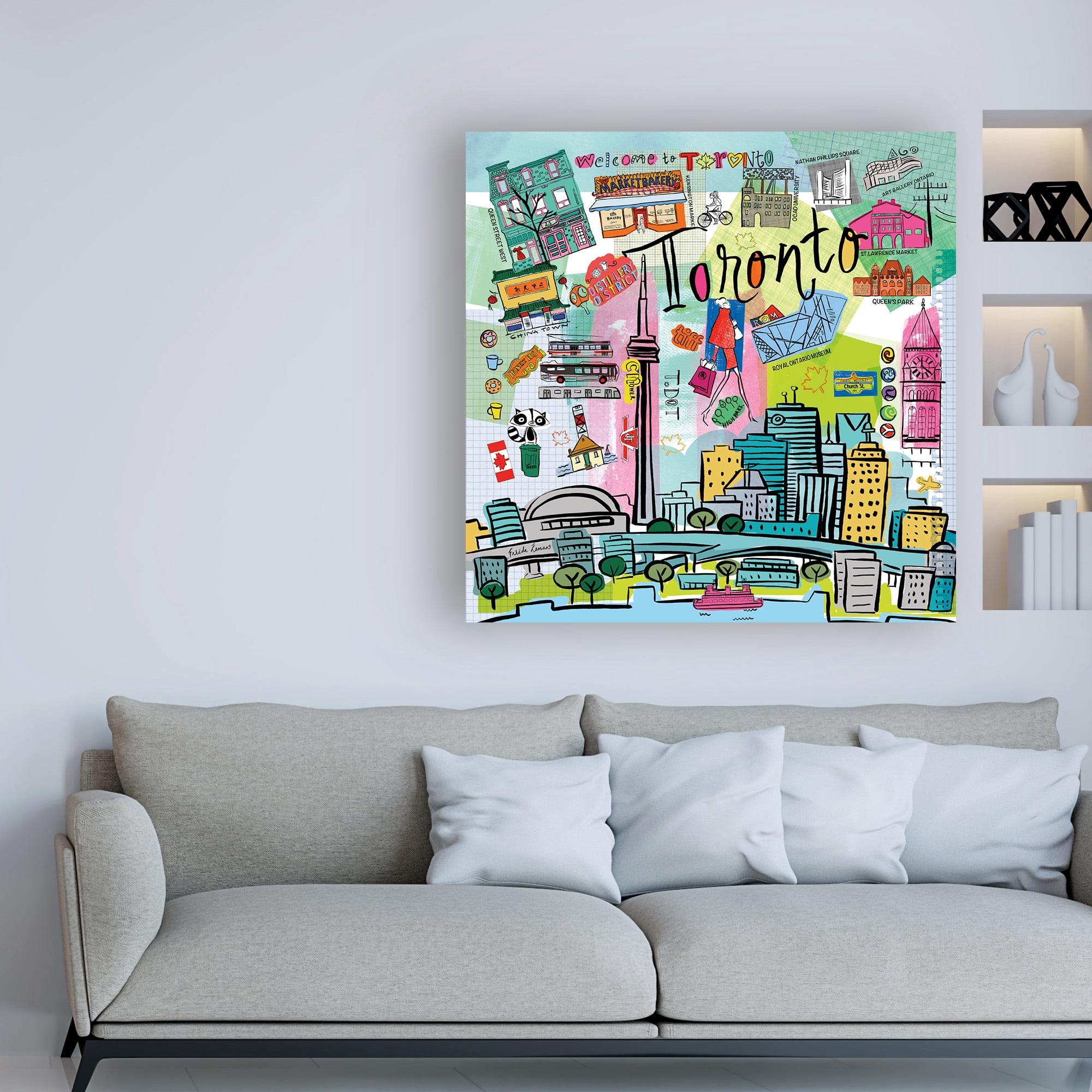 Trademark Fine Art 'Global Travel XIII' Canvas Art by Farida Zaman