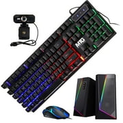 Restored TechMagnet All in one Desktop Computer,Cheetah 6,Intel Core i5 6th Gen 2.5 GHz,8GB DDR3,120GB SSD,27 inch LED Monitor,MTG RGB Keyboard Mouse,RGB Speaker and Webcam,Windows 11 Pro