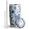 thumbnail image 2 of 20 Oz Pioneer Flower Coffee Tumbler Double Wall Insulated Stainless Steel Water Bottle | Metal Reusable Thermoses Flask with Cup Cap | Leak & Sweat Proof with Anti-Dust Lid, 2 of 7