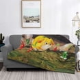 thumbnail image 5 of Lsque Pikmin Print Flannel Throw Blanket, Ultra-soft Blanket for Bed, Couch, Car, Hypoallergenic Anti-pilling blanket-50"x40", 5 of 8