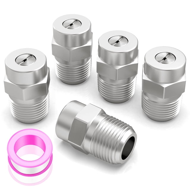 Puntas limpiadoras de superficies Valve MEANLIN 25°, 1/4 pulgadas, NPT, 4000 PSI, paquete de 5