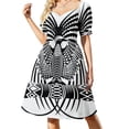 thumbnail image 2 of Vestido de manga corta con runas vikingas, vestido de verano para mujer, vestido de noche, vestido de lujo para niñas, vestidos elegantes, tallas grandes, 2 of 7