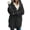 Gray, variant on TOUMENY Women Cardigan Hooded Long Sleeve Casual Loose Oversized V Neck Fall Winter Coats Open Front Draped Pockets Sweater Cardigan Coat Army Green L