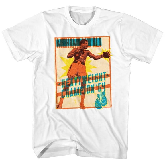 Muhammad Ali Bright Poster White Adult T-Shirt