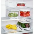 thumbnail image 6 of iDesign Plastic Produce Storage Tupperware Bin, 6.5 in x 5.5 in x 7.5 in, up to 2.88 L, Clear, Small, 6 of 7