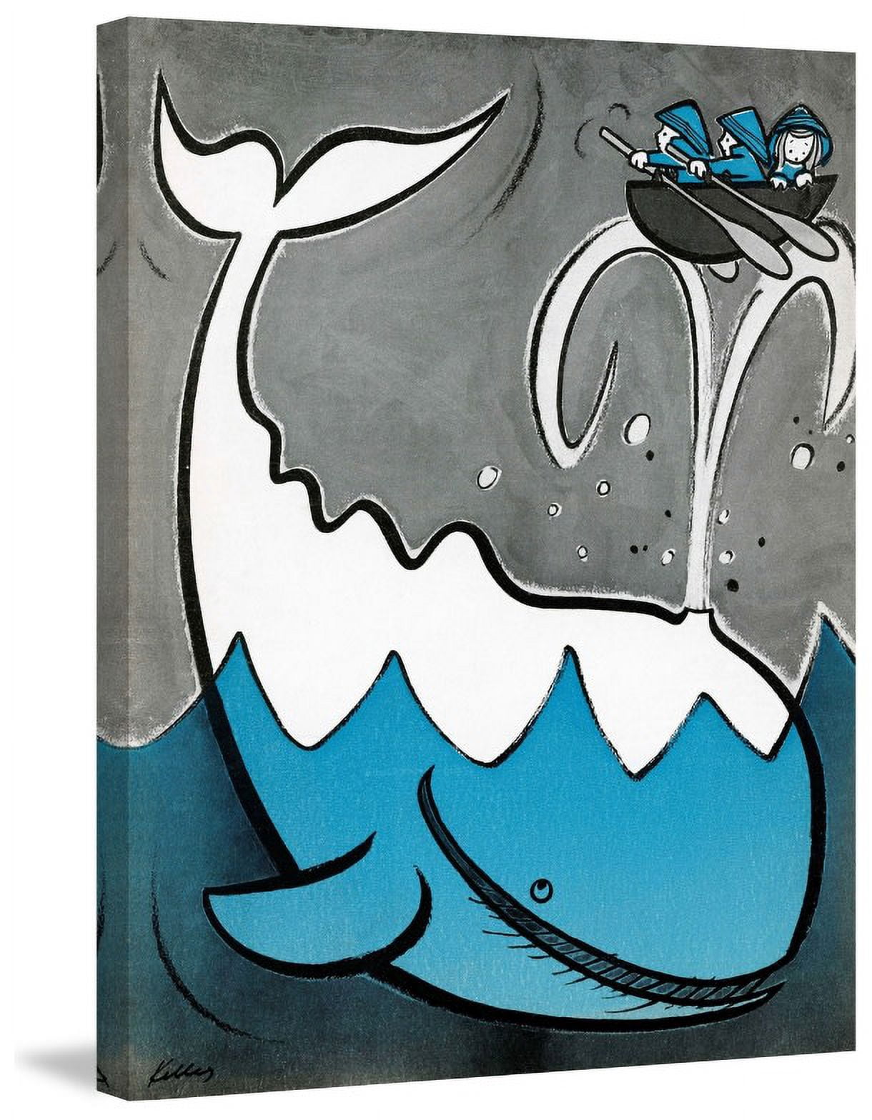 Marmont Hill "Big Whale" by Curtis Painting Print on Canvas