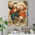 thumbnail image 4 of Dancing Rats Canvas Print, Renaissance Animal Painting, Weird Antique Style Wall Art, 4 of 8