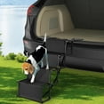 thumbnail image 6 of Foldable Dog Steps Portable Puppy Stairs 4 Steps Dog Stair Supports up to 176 Lb Wide Dog Ramp for Small Medium Large Dogs Cats, 6 of 9