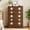 Brown, variant on QinaQin Tall Wardrobe for Bedroom, Bohemian-Style Five-Drawer Chest, Storage Cabinet with Decorative Drawer Panels for Bedrooms, Living Rooms, and Hallways
