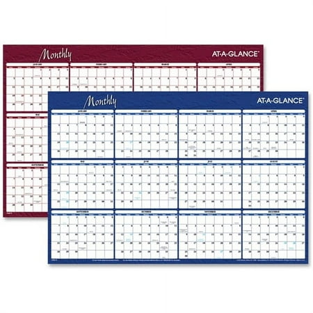 AT-A-GLANCE Visual Organizer Horizontal Erasable Wall Planner, 36" x 24" A102-09
