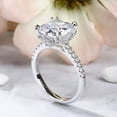 thumbnail image 5 of Bow Jewel 14K White Gold Plated Wedding Ring - Double Prong 2.26 Ct Cushion Cut Excellent Diamond Classic Ring for Women's - Engagement Ring for Her - Giftsfriend - Custom Ring, 5 of 10