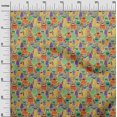 thumbnail image 3 of oneOone Polyester Spandex Yellow Fabric Abstracts Fabric For Sewing Printed Craft Fabric By The Yard 56 Inch Wide, 3 of 5