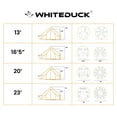 thumbnail image 4 of (2 pack) White Duck Outdoors Avalon Canvas Bell Tent (13') Fire Water Repellent, Luxury All Season Tent w/Stove Jack, Maximum Occupancy 6 People, 4 of 18