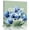 Blue, variant on Navy Blue Tulip Wall Art Painting on Canvas, Chic Elegant Flowers Botanical Sage Green Canvas Art Home Prints Wall Art Framed Modern Artwork for Living Room Bedroom Wall Decor 8x8in