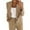 Khaki, variant on Cardigan Sweaters for Women Women‘s’ Solid Color Long Sleeve Jackets Business Casual Cardigan Fashion Blazer Suit Coat Sales Today Pink L