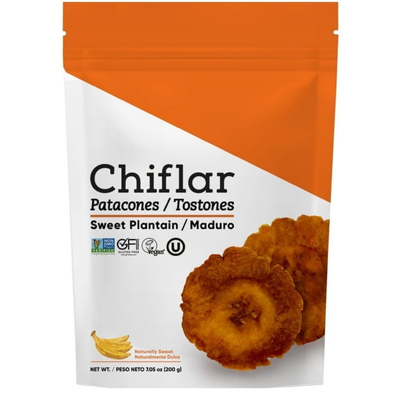 Chiflar Sweet Plantain Chips, Toston Discs | Gluten-Free, Healthy Sweet Snack, 7.05 oz