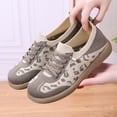 thumbnail image 6 of oqasdz Women Casual Shoes Leopard Print Slip On Loafers Breathable Mesh Walking Shoes Comfortable Flat Sole Trendy Versatile Summer Outdoor, 6 of 6
