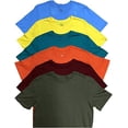 thumbnail image 2 of BILLIONHATS 12 Pack Plus Size Men Cotton T-Shirt Bulk Big Tall Short Sleeve Lightweight Tees (12 Pack Assorted A, XX-Large), 2 of 2