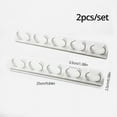 thumbnail image 6 of 2pcs Grey Plastic Kitchen Jar Rack Wall-Mounted Adhesive Seasoning Bottles Holder Spice Bottle Holder Tool Kitchen Storage Rack, 6 of 6