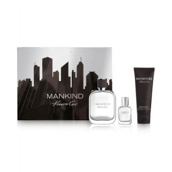 Kenneth Cole Mankind  Men's 3-Pc  Gift Set( 3.4oz EDT, 3.4-oz.A/S/B,  0.5-oz.EDT